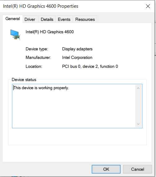 Step-2 Click on the “Display Adapter” open the Graphic properties.