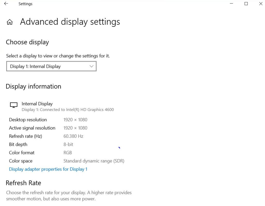 Step-2 Display Adapter Setting