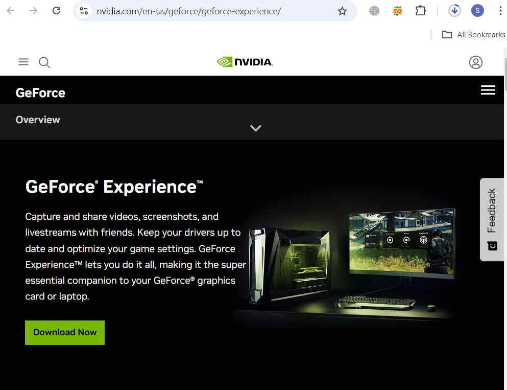 Updating Nvidia’s driver from GeForce Experience Page