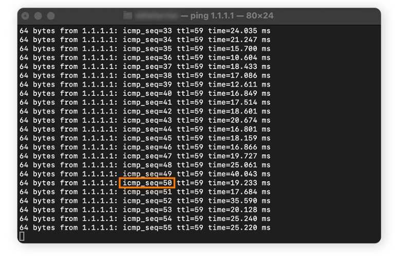 How To Test Packet Loss On Mac Step-3